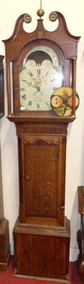 Lot 633 - A circa 1800 provincial oak and mahogany cross...