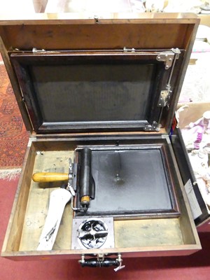 Lot 145 - A mid 20th century Red-Seal duplicator, in a...