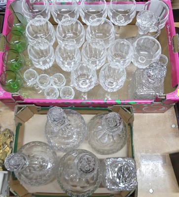 Lot 154 - A collection of glass, to include a set of...