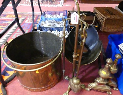 Lot 168 - A collection of fireside wares, to include a...