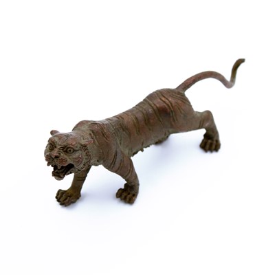 Lot 224 - A reproduction Japanese bronze figure of a...