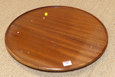 Lot 728 - A contemporary mahogany circular Lazy Susan,...