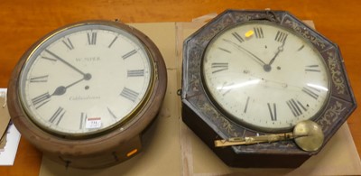 Lot 731 - Two Victorian wall clocks (each for restoration)