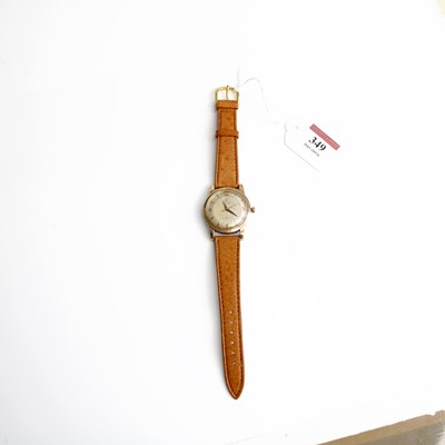 Lot 349 - A gent's Omega gold plated automatic...