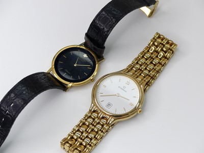 Lot 356 - A gent's Eterna gilt metal cased quartz...