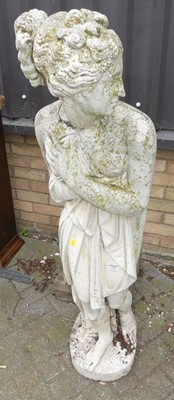 Lot 755 - A reconstituted stone garden statue, modelled...