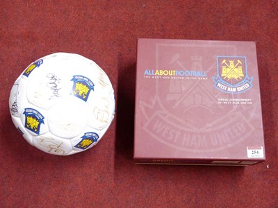 Lot 254 - A West Ham United signed football circa 2006,...