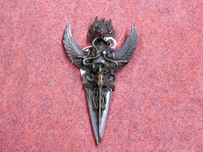 Lot 262 - A reproduction Tibetan bronze Phurba in the...