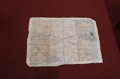 Lot 268 - An AAF cloth map- Asiatic series, circa 1943,...