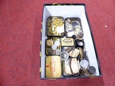 Lot 275 - A collection of watch parts, to include...