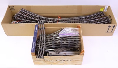 Lot 287 - Two boxes of various 0 gauge track to include...
