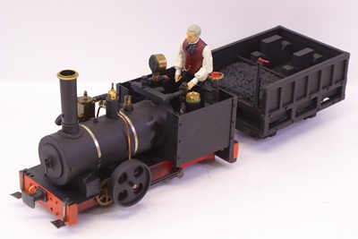 Lot 10 - 7/8 scale narrow gauge 32mm live steam spirit...