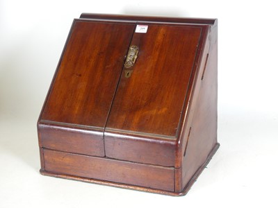 Lot 209 - A Victorian mahogany stationery box, the...
