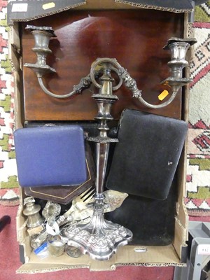 Lot 213 - A collection of silver plated wares, to...