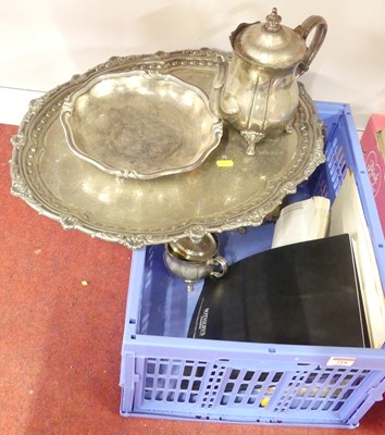 Lot 218 - A collection of silver plated wares, to...