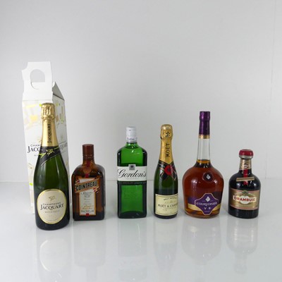 Lot 1260 - A selection of spirits, liqueurs and sparkling...