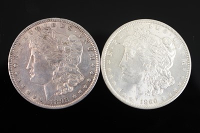 Lot 4 - United States of America, 1890 Morgan dollar,...
