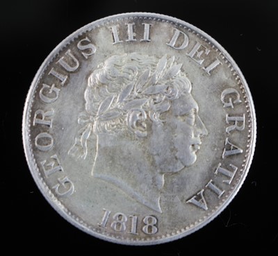 Lot 10 - Great Britain, 1818 half crown, obv: second...