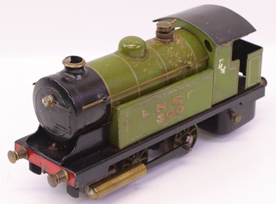 Lot 229 - Bowman 0 gauge live steam 0-4-0 loco, in LNER...