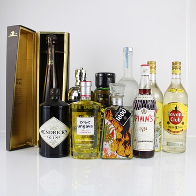Lot 1255 - Hendricks Gin 100cl, 41.4%, one bottle, Pimms...