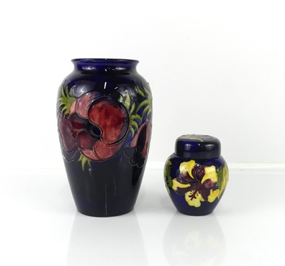 Lot 202 - A Moorcroft Anenome pattern pottery vase, of...