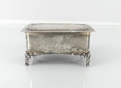 Lot 266 - An Art Nouveau silver dressing ring box,...
