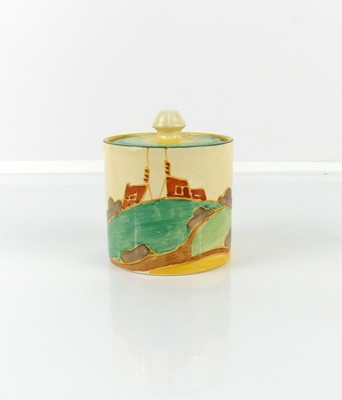 Lot 223 - A 1930s Clarice Cliff Secrets pattern pottery...