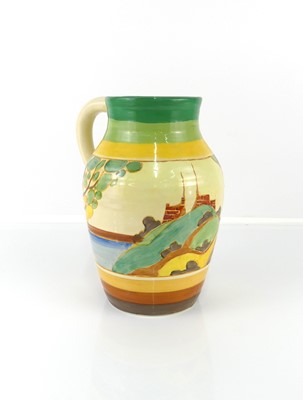 Lot 224 - A 1930s Clarice Cliff Secrets pattern pottery...