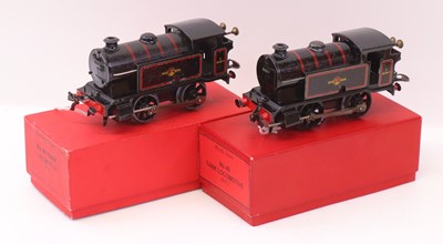 Lot 62 - Two Hornby Type 40 clockwork 0-4-0 tank locos,...