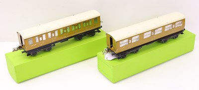 Lot 77 - Two Alan Middleton LNER bogie corridor coaches:...