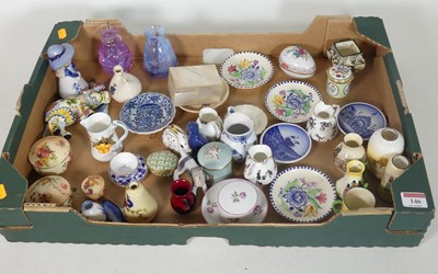 Lot 146 - A collection of ceramics, to include miniature...