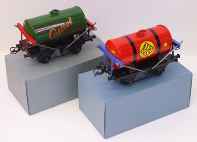 Lot 112 - Two ‘neverwazza’ tank wagons, built in same...