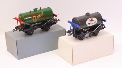Lot 113 - Two ‘neverwazza’ tank wagons, built in same...