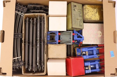 Lot 105 - Hornby 0-gauge electric track: approx. 42 full...