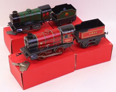 Lot 148 - Four Hornby 0-gauge items, all in repro plain...