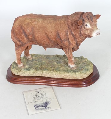 Lot 16 - A Border Fine Arts figure 'Limousin Bull',...