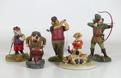 Lot 73 - A collection of five Robert Harrop Doggie...