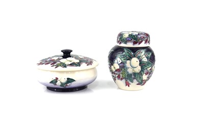 Lot 207 - A contemporary Moorcroft Snowberry pattern...