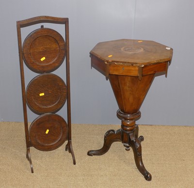 Lot 667 - A mid-Victorian figured walnut and inlaid...