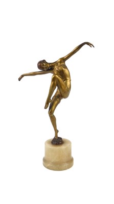 Lot 354 - An Austrian Art Deco gilt patinated art metal...