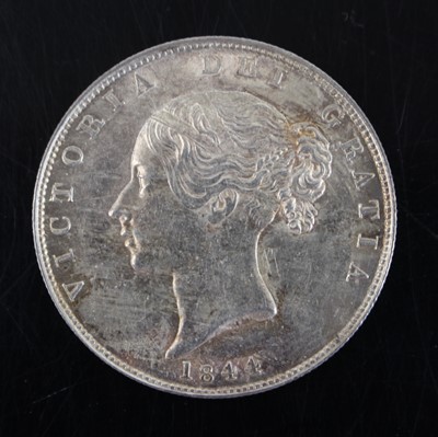 Lot 22 - Great Britain, 1844 half crown, obv: young...