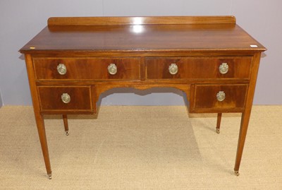 Lot 653 - An Edwardian mahogany and satinwood inlaid...