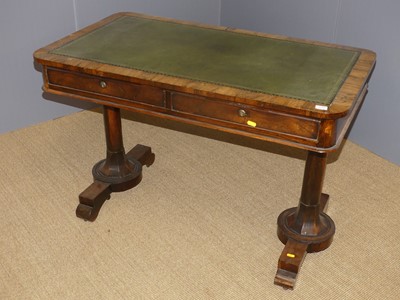 Lot 664 - An early Victorian rosewood round cornered two...