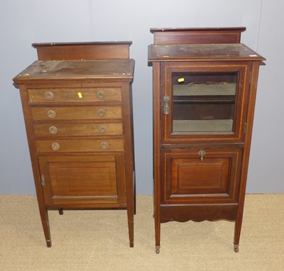 Lot 651 - An Edwardian mahogany and satinwood inlaid...