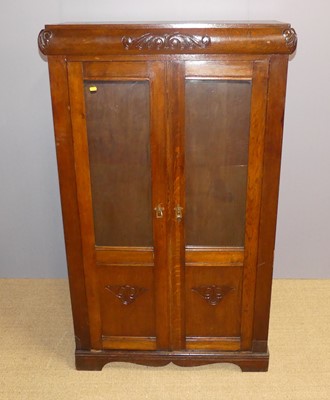 Lot 658 - An early 20th century Belgian oak double door...