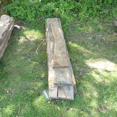 Lot 503 - Five various sawn wooden planks, probably oak,...