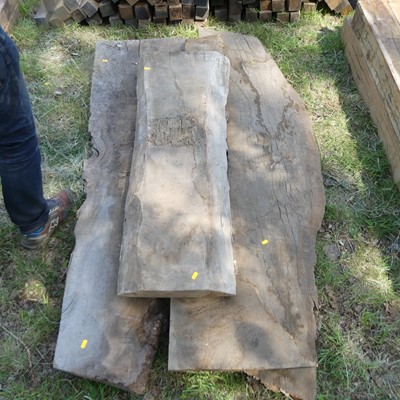 Lot 522 - Four various sawn timber sections, probably...