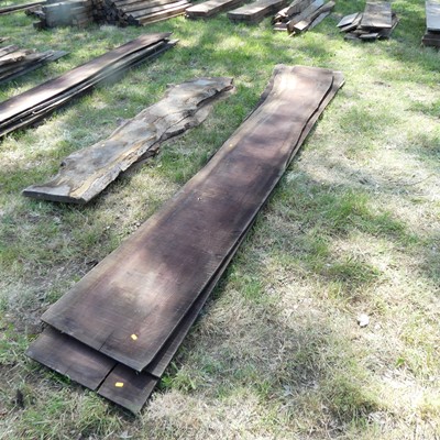 Lot 541 - A collection of sawn timber planks, various...