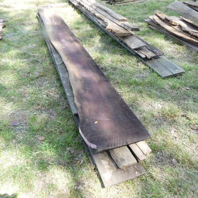Lot 543 - A collection of sawn timber planks, various...