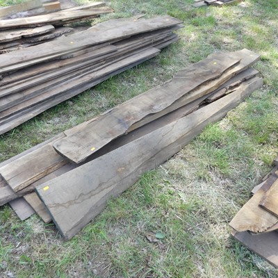 Lot 547 - A quantity of burr wood and hardwood sawn...